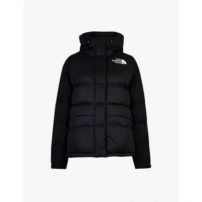 The North Face Himalayan Padded Shell-down Hooded Jacket In Tnf Black