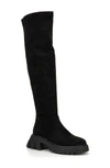 Torgeis Alfie Lug Sole Tall Boot In Black