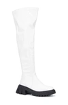Torgeis Alfie Lug Sole Tall Boot In White