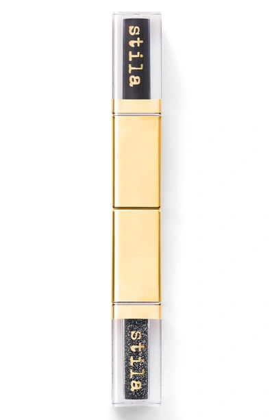 Stila Double Dip Suede Shade And Glitter & Glow Liquid Eyeshadows In Black Out