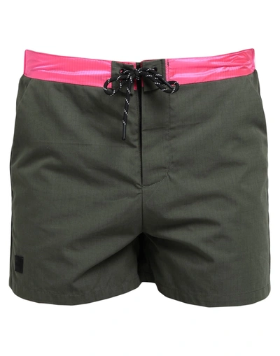 Outhere Swim Trunks In Military Green