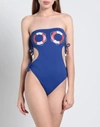 Elisabetta Franchi One-piece Swimsuits In Blue