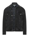 DOLCE & GABBANA DOLCE & GABBANA MAN DENIM OUTERWEAR BLACK SIZE 44 COTTON, ELASTANE