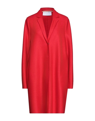 Harris Wharf London Coats In Red