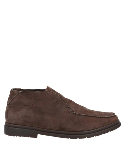Andrea Ventura Firenze Ankle Boots In Brown