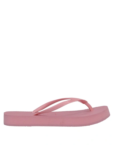 Havaianas Toe Strap Sandals In Pink