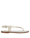 Brunello Cucinelli Toe Strap Sandals In Beige