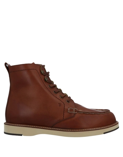 Tod's Ankle Boots In Brown