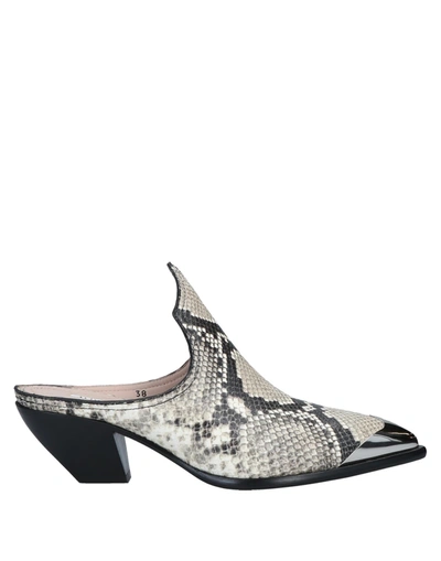 Alberto Gozzi Mules & Clogs In Light Grey