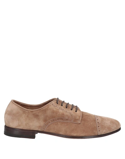 Henderson Baracco Lace-up Shoes In Beige