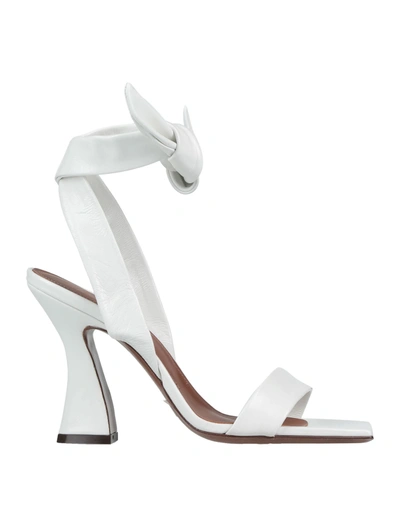 L'autre Chose Sandals In White