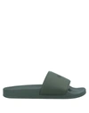Msgm Sandals In Military Green