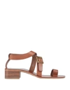Maison Margiela Sandals In Tan