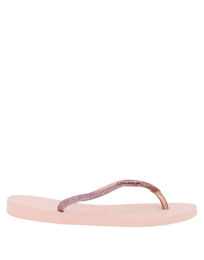 HAVAIANAS HAVAIANAS WOMAN THONG SANDAL PINK SIZE 9/10 RUBBER