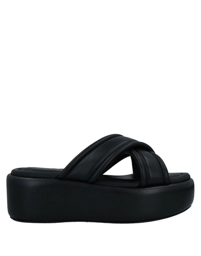 Paola Ferri Sandals In Black