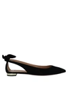 Aquazzura Love Affair 10mm Ballerina Shoes In Black