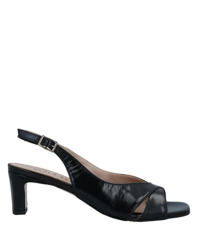 Paola Ferri Sandals In Black
