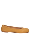 Maison Margiela Ballet Flats In Ocher