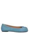 Maison Margiela Ballet Flats In Pastel Blue