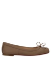 Christian Louboutin Ballet Flats In Camel