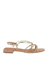 Tory Burch Sandals In Gold