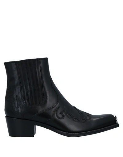 Calvin Klein 205w39nyc Ankle Boots In Black