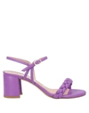 Francesco Sacco Sandals In Purple