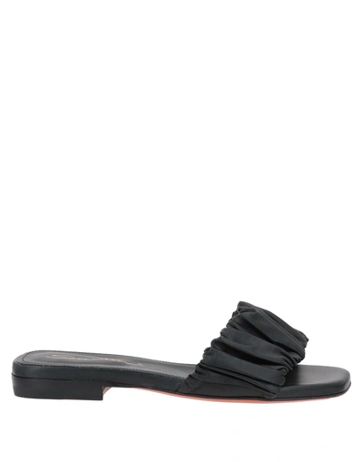 Santoni Sandals In Black
