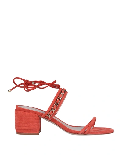 Schutz Sandals In Orange