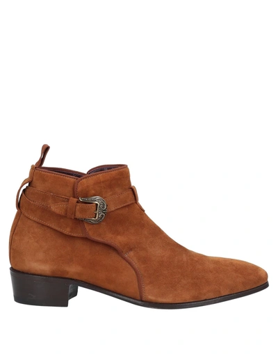 Lidfort Ankle Boots In Camel