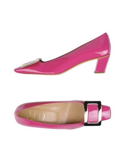 Roger Vivier Pumps In Mauve