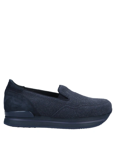 Hogan Loafers In Dark Blue