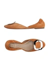 Roger Vivier Ballet Flats In Orange