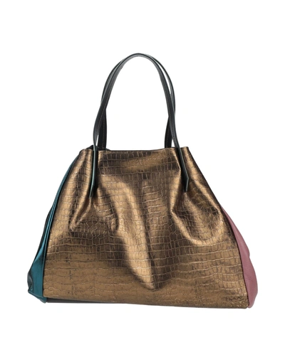 Ebarrito Handbags In Bronze