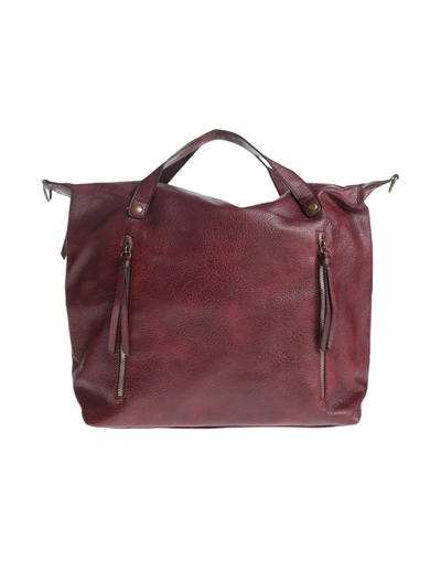 Maury Handbags In Garnet