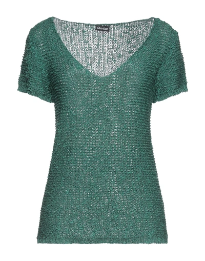 Charlott Sweaters In Deep Jade