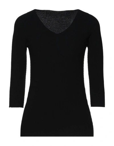 Giorgio Armani Sweaters In Black