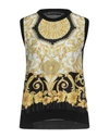 Versace Sweaters In Black