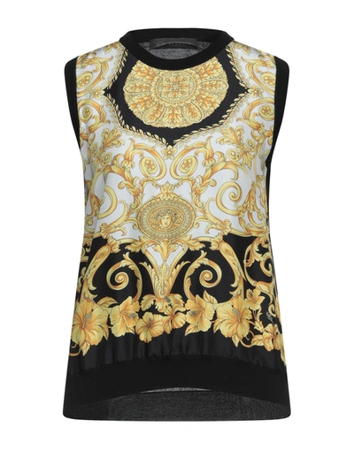 Versace Sweaters In Black