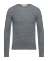 Vneck Sweaters In Grey