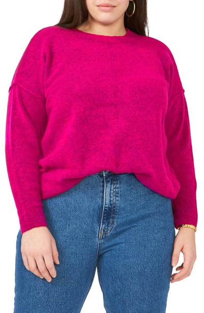 Vince Camuto Center Seam Crewneck Sweater In Euphoria