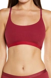 Calvin Klein Women's Pure Ribbed Unlined Bralette Qf6438 In Rebellious