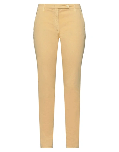 Incotex Pants In Yellow