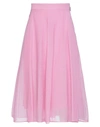 Msgm Midi Skirts In Pink