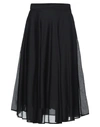 Msgm Midi Skirts In Black