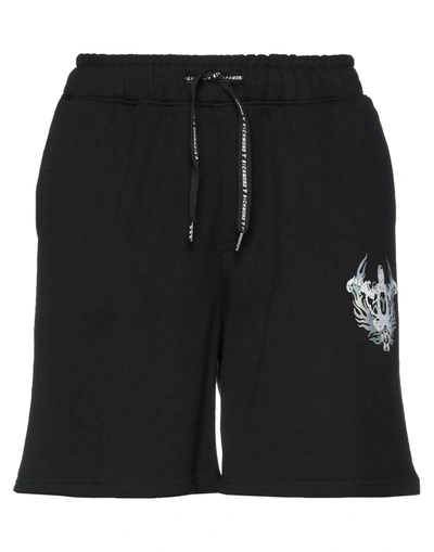 Richmond Man Shorts & Bermuda Shorts Black Size S Cotton