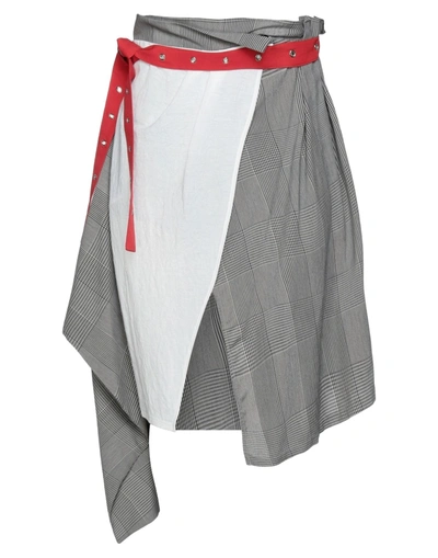 Patrizia Pepe Midi Skirts In Grey