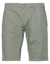 Yes Zee By Essenza Man Shorts & Bermuda Shorts Military Green Size 28 Cotton, Linen