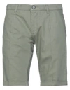 Yes Zee By Essenza Man Shorts & Bermuda Shorts Military Green Size 29 Cotton, Linen