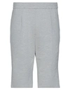 Paolo Pecora Man Shorts & Bermuda Shorts Light Grey Size 34 Cotton, Elastane In Grey